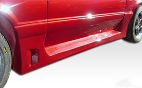 1979-1993 Ford Mustang Duraflex GTX Side Skirts Rocker Panels - 2PC - 100745