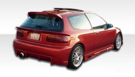 1992-1995 Honda Civic HB Duraflex Mid Wing Trunk Lid Spoiler - 3PC - 101127
