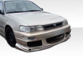 1993-1997 Toyota Corolla Geo Prizm Duraflex Bomber Front Bumper Cover - 1PC - 10