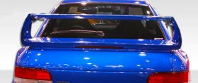 1993-2001 Subaru Impreza 4DR Duraflex STI Look Wing Trunk Lid Spoiler - 1PC - 10