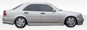 1994-2000 Mercedes C Class W202 Duraflex AMG Look Side Skirts Rocker Panels - 2P