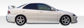 1994-2001 Acura Integra 4DR Duraflex Bomber Side Skirts Rocker Panels - 2PC - 10