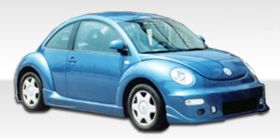 1998-2005 VW Beetle Duraflex JDM Buddy Side Skirts Rocker Panels - 2PC - 102046