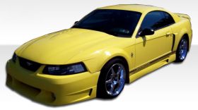 1999-2004 Ford Mustang Duraflex CVX Side Skirts Rocker Panels - 2PC - 104839