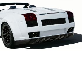 2004-2008 Lamborghini Gallardo AF-1 Wide Body Rear Bumper Cover (GFK) 1PC - 109604