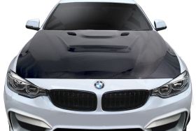 2012-2019 BMW 3 Series F30 / 2014-2019 4 Series F32 Carbon AF-1 Hood 1PC (CFP) - 113593
