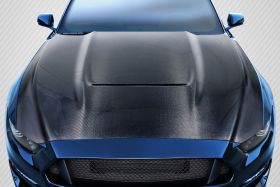 2015-2017 Ford Mustang Carbon Creations GT350 Look Hood 1PC - 112734