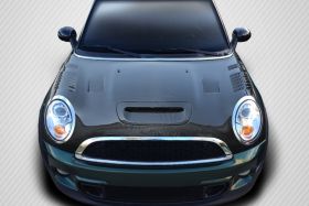 2007-2013 Mini Cooper Carbon Creations DriTech Racer Hood 1PC - 112898