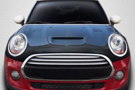 2014-2015 Mini Cooper Carbon Creations DriTech Racer Hood 1PC - 112918
