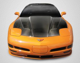 1997-2004 Chevrolet Corvette C5 Carbon Creations DriTech H Design Hood 1PC - 112922