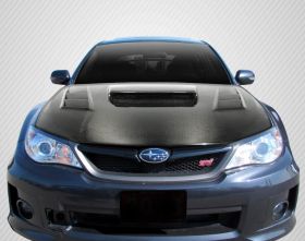 2008-2011 Subaru Impreza 2008-2014 WRX STI Carbon Creations DriTech C-1 Hood 1PC - 112974