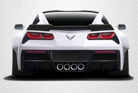 2014-2019 Chevrolet Corvette C7 Carbon Creations DriTech Gran Veloce Rear Diffuser 1PC - 113156
