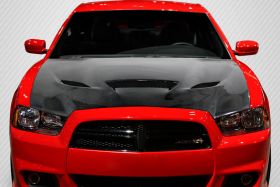 2011-2014 Dodge Charger Carbon Creations DriTech Hellcat Look Hood 1PC - 113201