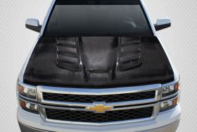 2007-2013 Chevrolet Silverado Carbon Creations Viper Look Hood 1PC - 113403