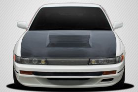 1989-1994 Nissan Silvia S13 Carbon Creations D-1 Hood 1PC - 113636