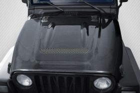 1997-2006 Jeep Wrangler Carbon Creations Heat Reduction Hood (fits all models without highline fenders) 1PC - 113640