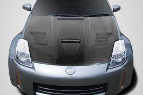 2003-2006 Nissan 350Z Z33 Carbon Creations Vader Hood 1PC - 113641