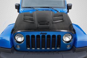 2007-2018 Jeep Wrangler Carbon Creations Viper Look Hood 1PC - 113645