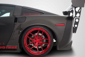 2005-2013 Chevrolet Corvette C6 Carbon Creations ZR1 Look Rear Fenders 2PC - 113784
