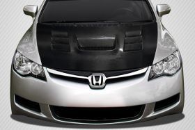2006-2011 JDM Honda Civic 4DR Carbon Creations DriTech Supremo Hood 1PC - 114055