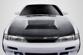 1995-1996 Nissan 240SX S14 Carbon Creations D-Spec Hood 1PC - 114100