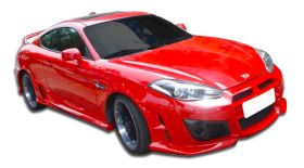 2007-2008 Hyundai Tiburon Duraflex Adonis Front Bumper Cover 3PC - 107443
