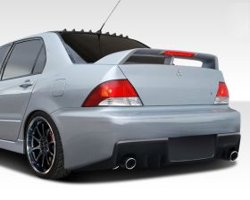2002-2003 Mitsubishi Lancer Duraflex Evo X Look Rear Bumper Cover - 1PC - 108198