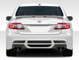 2011-2013 Toyota Corolla Duraflex W-1 Rear Bumper Cover - 1PC - 108400