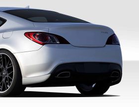 2010-2016 Hyundai Genesis 2DR Duraflex RS-1 Rear Add On Bumper Extensions - 2PC 