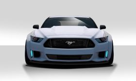 2015-2016 Ford Mustang Duraflex Grid Front Bumper Cover - 1PC - 112563