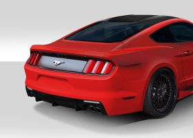 2015-2016 Ford Mustang Duraflex Grid Rear Bumper Cover - 1PC - 112564