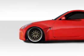 2003-2008 Nissan 350Z Z33 Duraflex 60mm Circuit Front Fender Flares 2PC - 112591