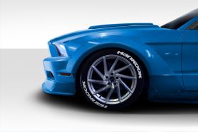 2010-2014 Ford Mustang Duraflex Circuit 75 MM Front Fender Flares 2PC - 112623