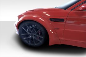 2001-2006 BMW M3 E46 Duraflex Circuit 50mm Front Fender Flares 2PC - 112627