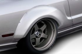 2005-2009 Ford Mustang Duraflex Circuit Wide Body 75MM Rear Fender Flares 2PC - 112636