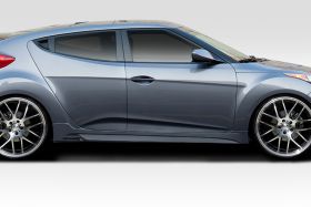 2012-2017 Hyundai Veloster Duraflex N Design Side Skirts 2PC - 112788