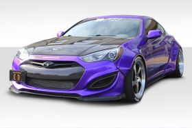 2010-2016 Hyundai Genesis Coupe 2dr Duraflex Circuit 75 MM Fender Flare Kit 4PC - 112992