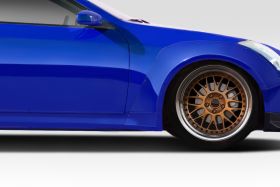 2003-2007 Infiniti G Coupe G35 Duraflex Circuit 75mm Front Fender Flare Caps (Sport Version) 2PC - 113038