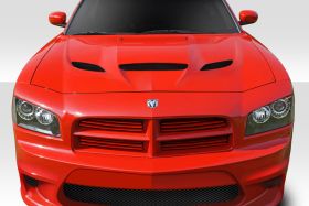 2006-2010 Dodge Charger Duraflex Hellcat Look Hood 1PC - 113198