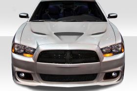 2011-2014 Dodge Charger Duraflex Hellcat Look Hood 1PC - 113200