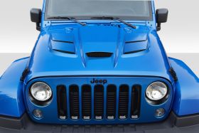 2007-2018 Jeep Wrangler Duraflex Viper Look Hood 1PC - 113216