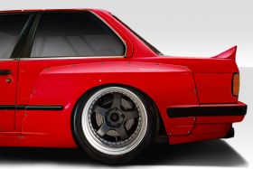 1984-1991 BMW 3 Series E30 Duraflex TKO Wide Body Rear Fender Flares 70mm 2PC - 113226
