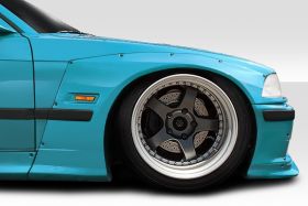 1992-1998 BMW 3 Series M3 E36 2DR Duraflex Circuit Front Fender Flares 4PC - 113442