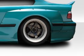 1992-1998 BMW 3 Series M3 E36 2DR Duraflex Circuit Rear Add Ons Spat Extensions 2PC - 113445