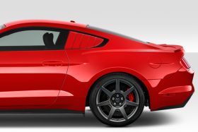 2015-2019 Ford Mustang Duraflex CVX Rear Window Scoops Louvers 2PC - 113499