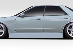1989-1994 Nissan Skyline R32 4DR Duraflex Type U Side Skirts 2PC - 113570