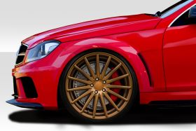 2012-2014 Mercedes C63 W204 2DR Coupe Duraflex Black Series Look Front Fenders 2PC - 113926