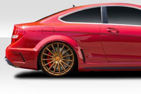 2012-2014 Mercedes C63 W204 2DR Coupe Duraflex Black Series Look Rear Fenders 2PC - 113927