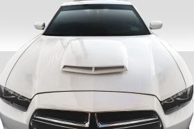 2011-2014 Dodge Charger Duraflex TA Look Hood 1PC - 114094