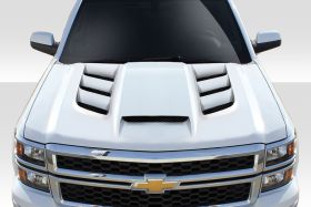 2014-2015 Chevrolet Silverado Duraflex Viper Look Hood 1PC - 114227